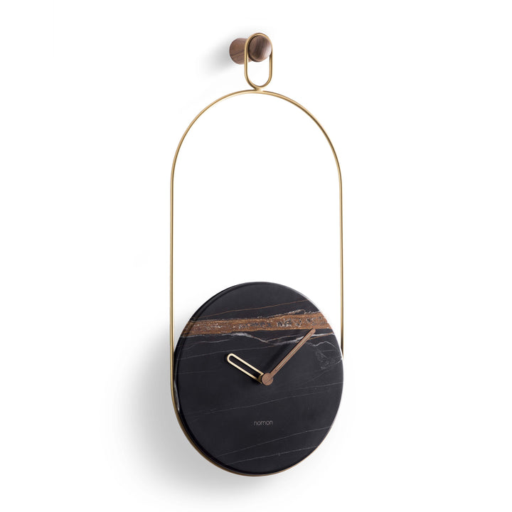 Eslabon Wall Clock Wall Clocks Nomon Emperador Marble / Brass