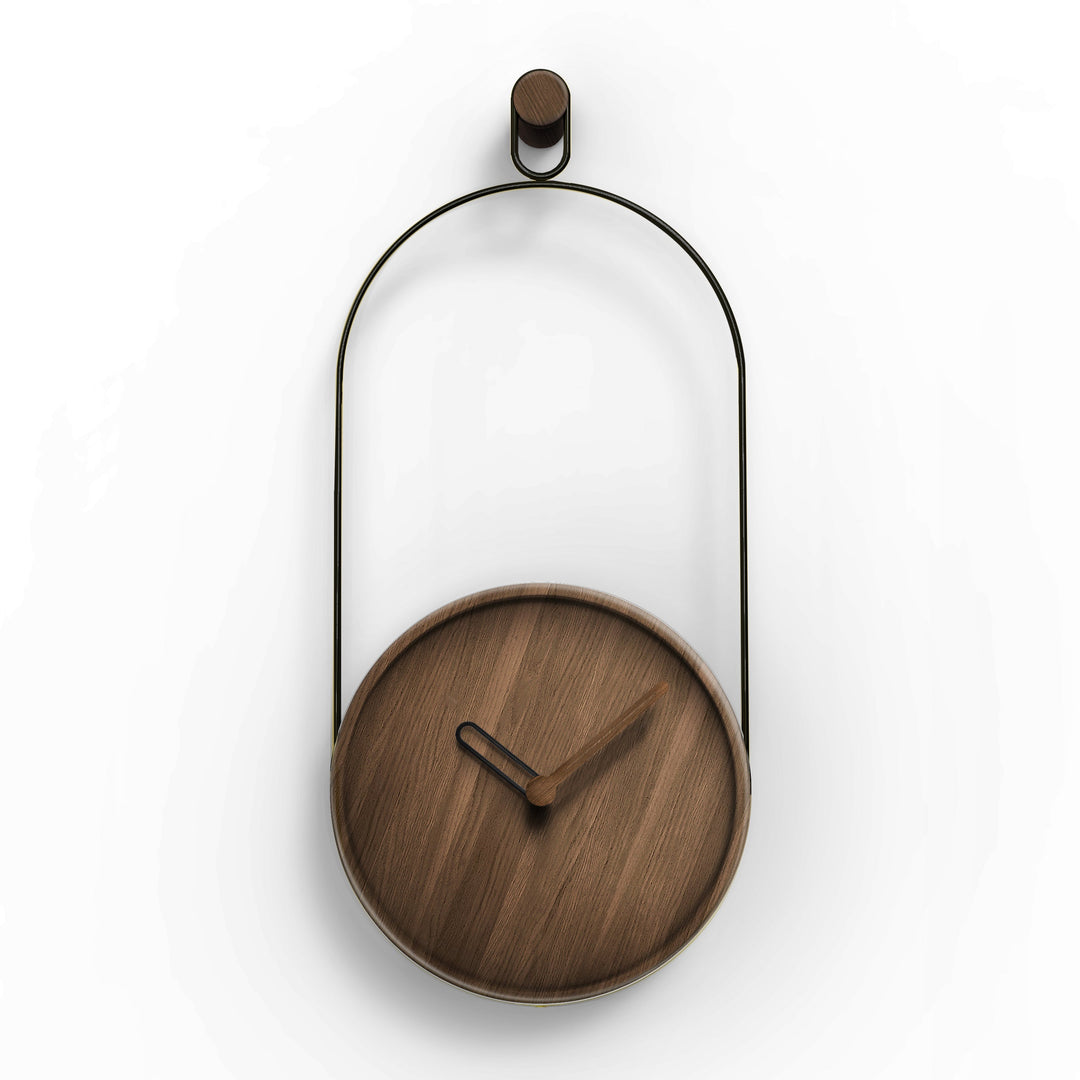 Eslabon Wall Clock Wall Clocks Nomon Walnut / Black