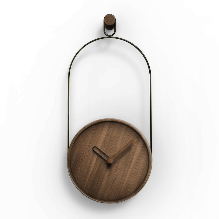 Eslabon Wall Clock Wall Clocks Nomon Walnut / Black