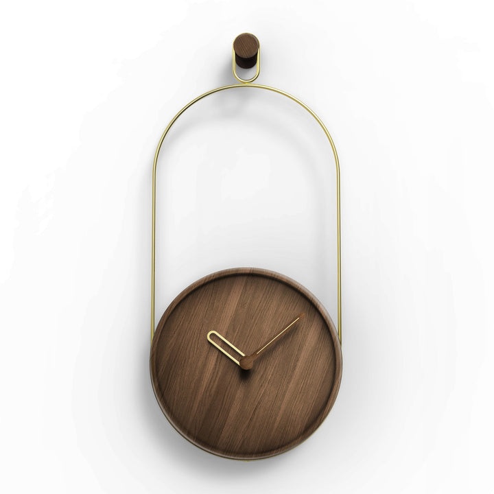 Eslabon Wall Clock Wall Clocks Nomon Walnut / Brass