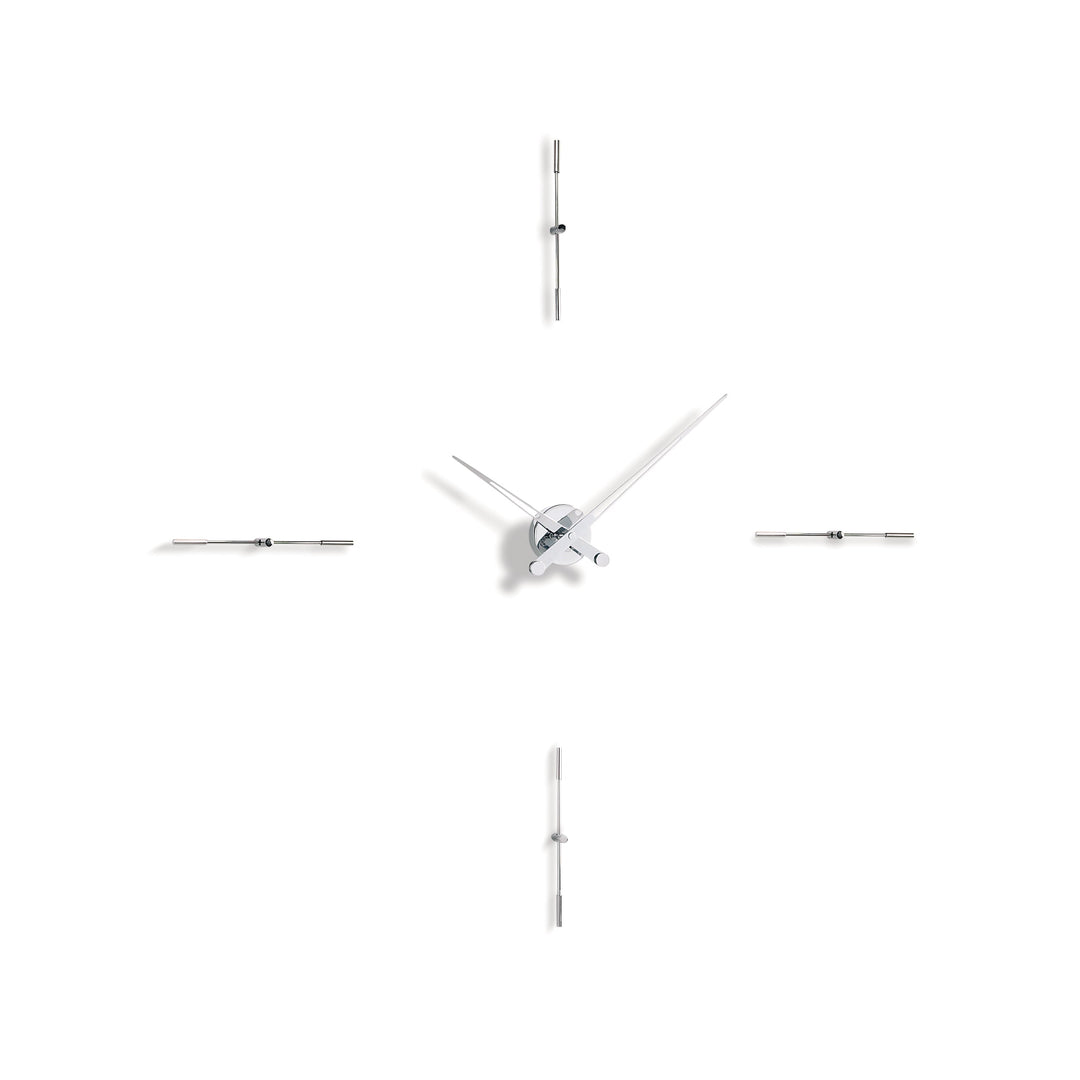 Merlin Wall Clock Wall Clocks Nomon Chrome 4 Small: 43.3 in width