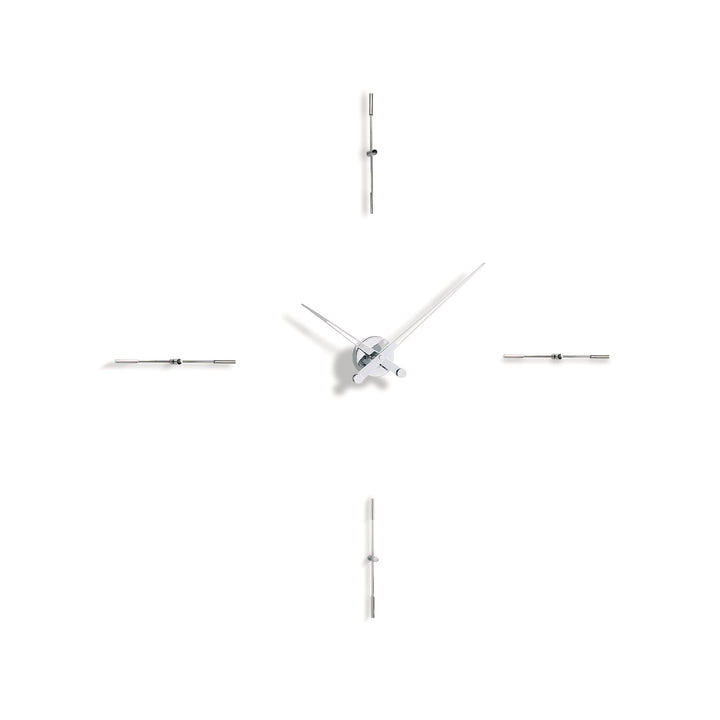 Merlin Wall Clock Wall Clocks Nomon Chrome 4 Small: 43.3 in width