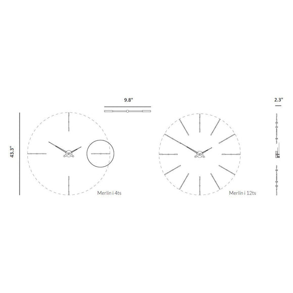 Merlin Wall Clock Wall Clocks Nomon