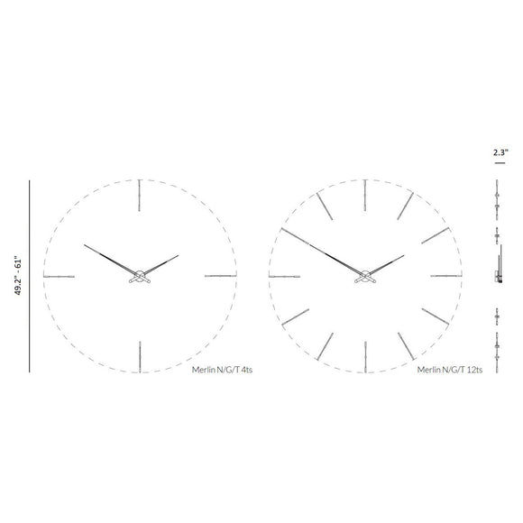 Merlin Wall Clock Wall Clocks Nomon