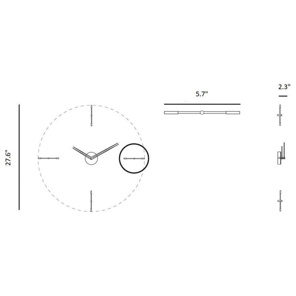 Merlin Wall Clock Wall Clocks Nomon