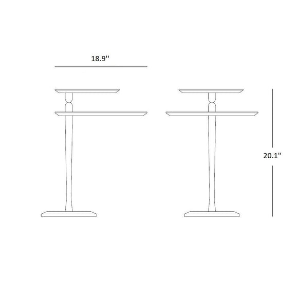 Mesa Vaiven Side Table Accent Tables Nomon