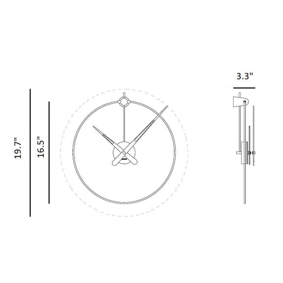 Micro Anda Wall Clock Wall Clocks Nomon