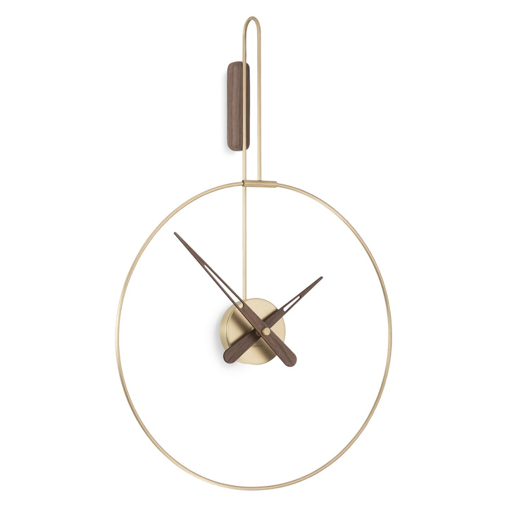 Micro Daro Clock Wall Clocks Nomon Brass / Walnut