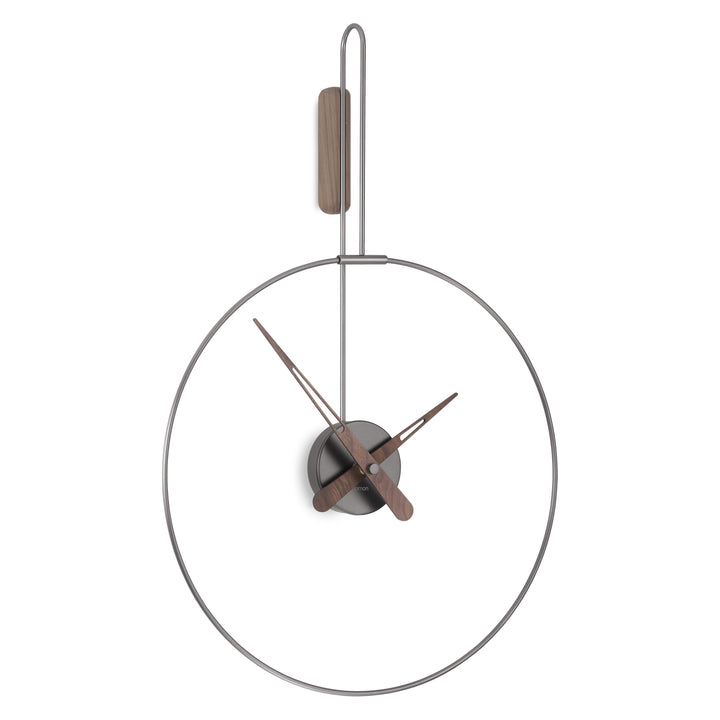 Micro Daro Clock Wall Clocks Nomon Graphite / Walnut