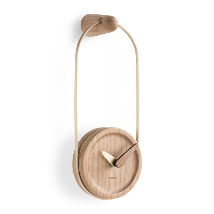 Micro Eslabon Wall Clock Wall Clocks Nomon Oak / Brass