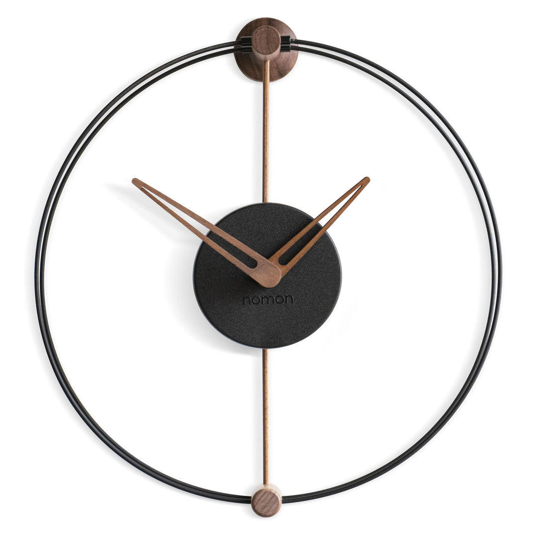 Nano Clock Wall Clocks Nomon Walnut / Black