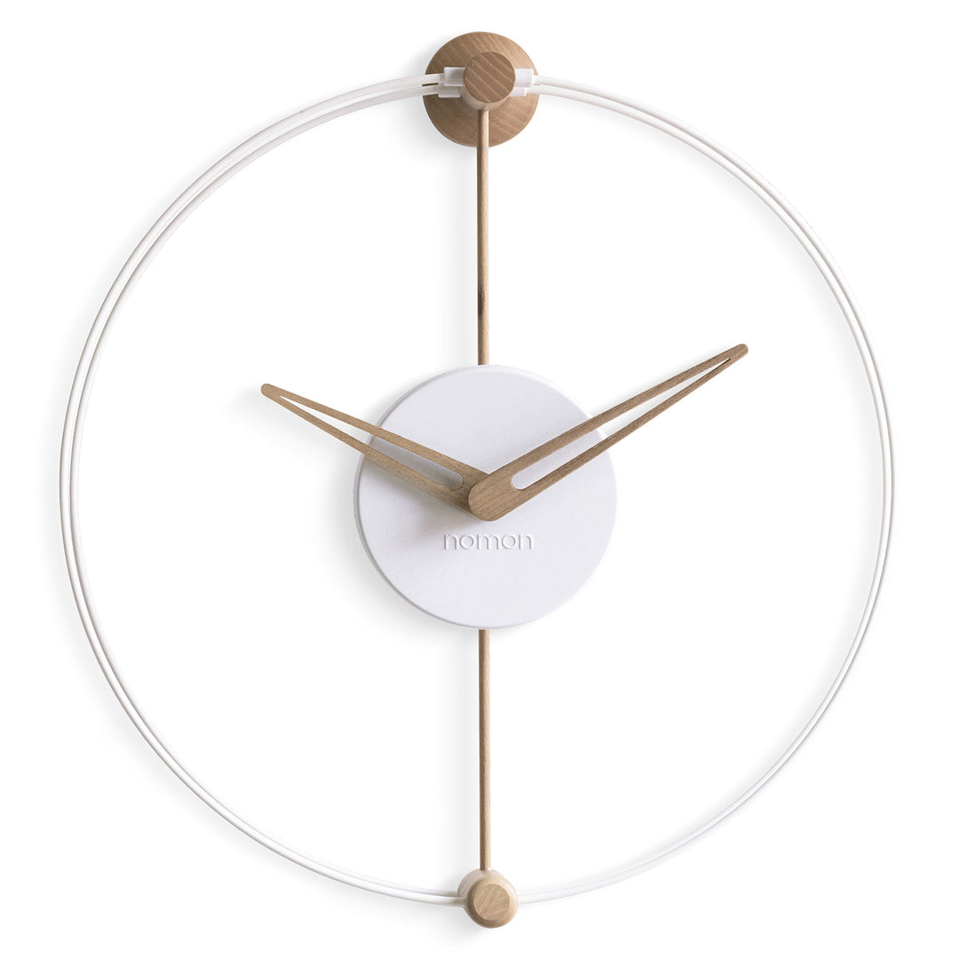 Nano Clock Wall Clocks Nomon White / Oak