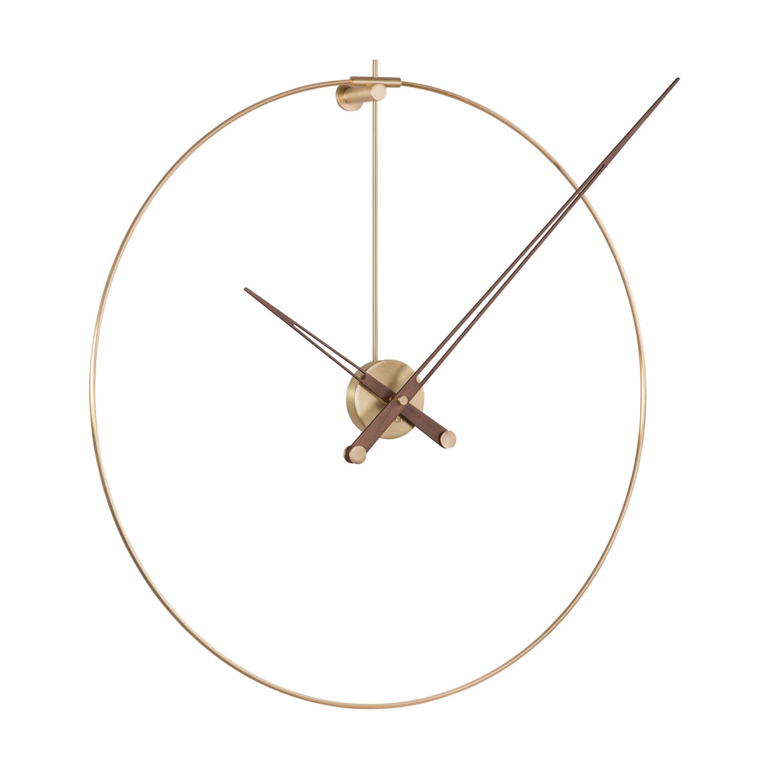 New Anda Wall Clock Wall Clocks Nomon Brass / Walnut