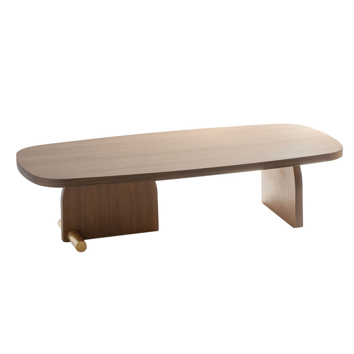 Nova Coffee Table Tables Nomon Walnut / Brass