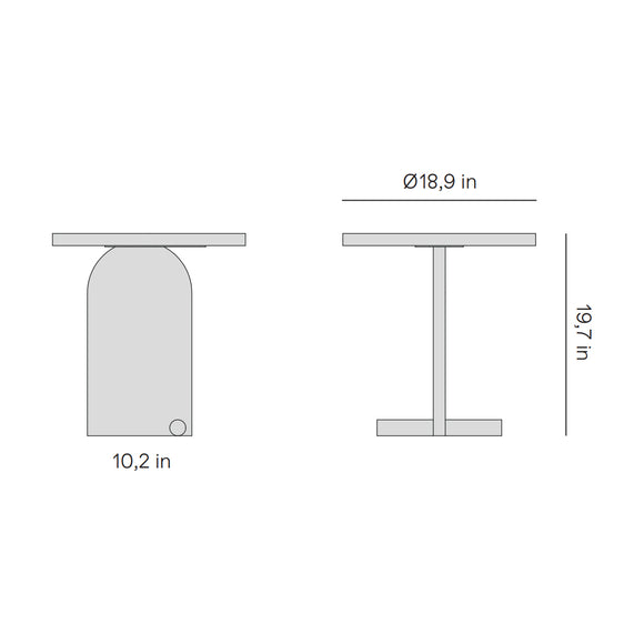 Nova Side Table Accent Tables Nomon