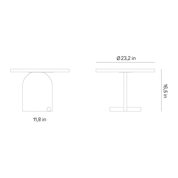 Nova Side Table Accent Tables Nomon