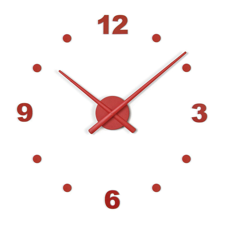 OJ Numbers Clock Wall Clocks Nomon Red Large: 31.5 in width 4