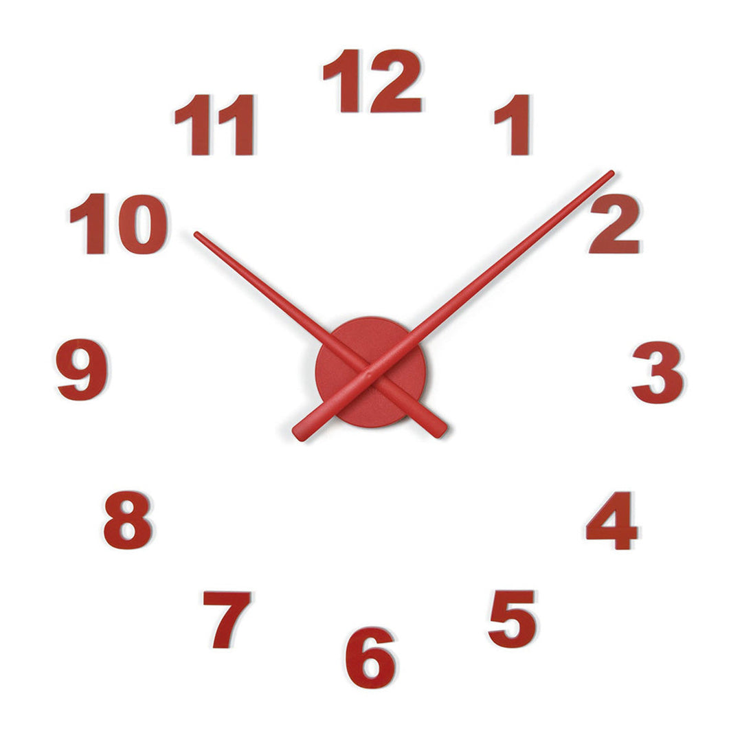 OJ Numbers Clock Wall Clocks Nomon Red Large: 31.5 in width 12