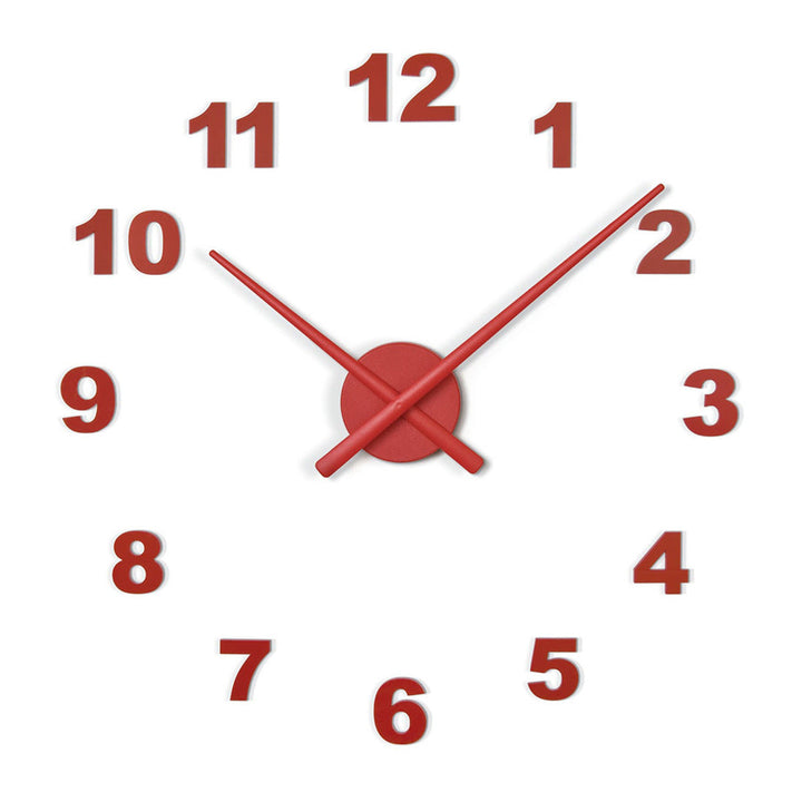 OJ Numbers Clock Wall Clocks Nomon Red Large: 31.5 in width 12