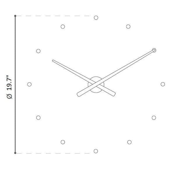 OJ Numbers Clock Wall Clocks Nomon