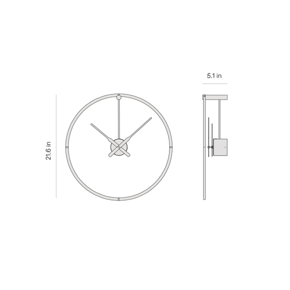 Ombra Premium Wall Clock Wall Clocks Nomon