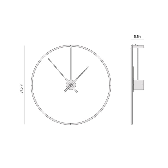 Ombra Premium Wall Clock Wall Clocks Nomon