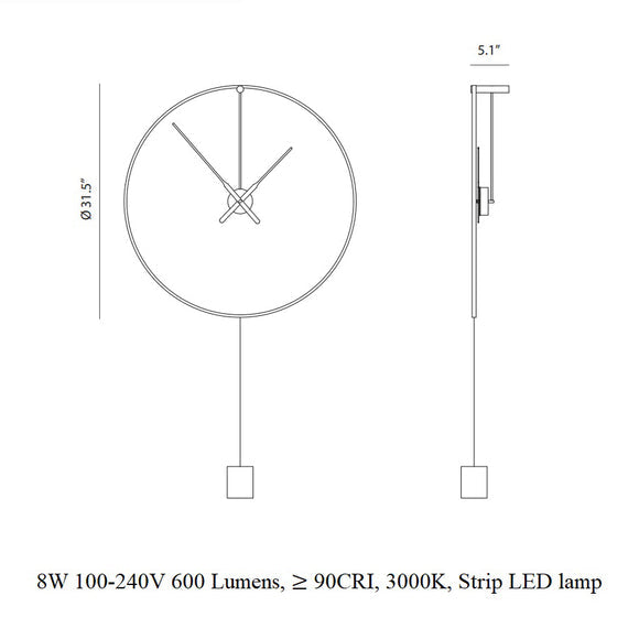 Ombra Wall Clock Wall Clocks Nomon