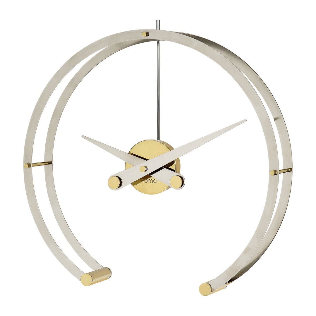 Omega Table Clock Nomon Chrome / Brass