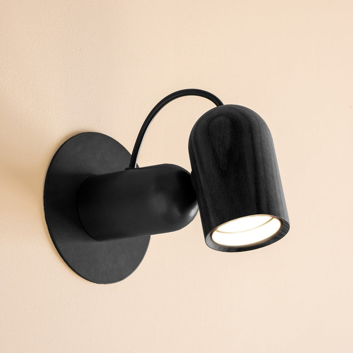 Onfa Wall Sconce Wall Light Fixtures Nomon Black Stained Ash / Graphite