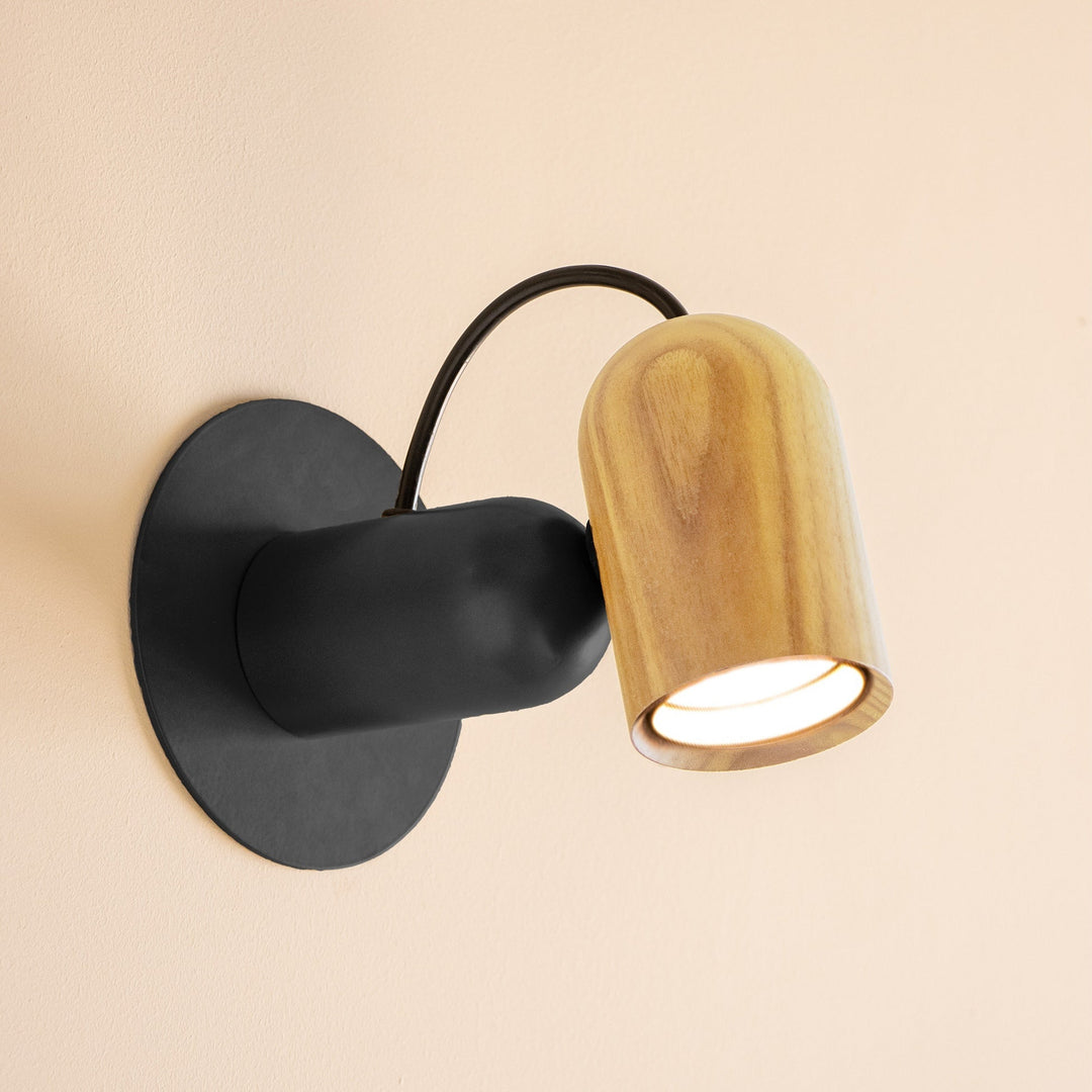 Onfa Wall Sconce Wall Light Fixtures Nomon Natural Oak / Graphite