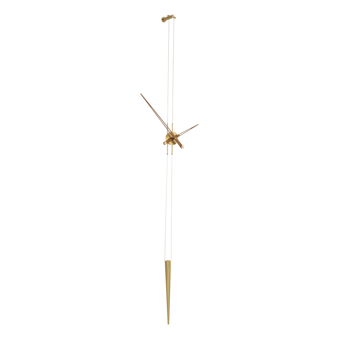 Pendulo Wall Clock Wall Clocks Nomon Brass / Walnut