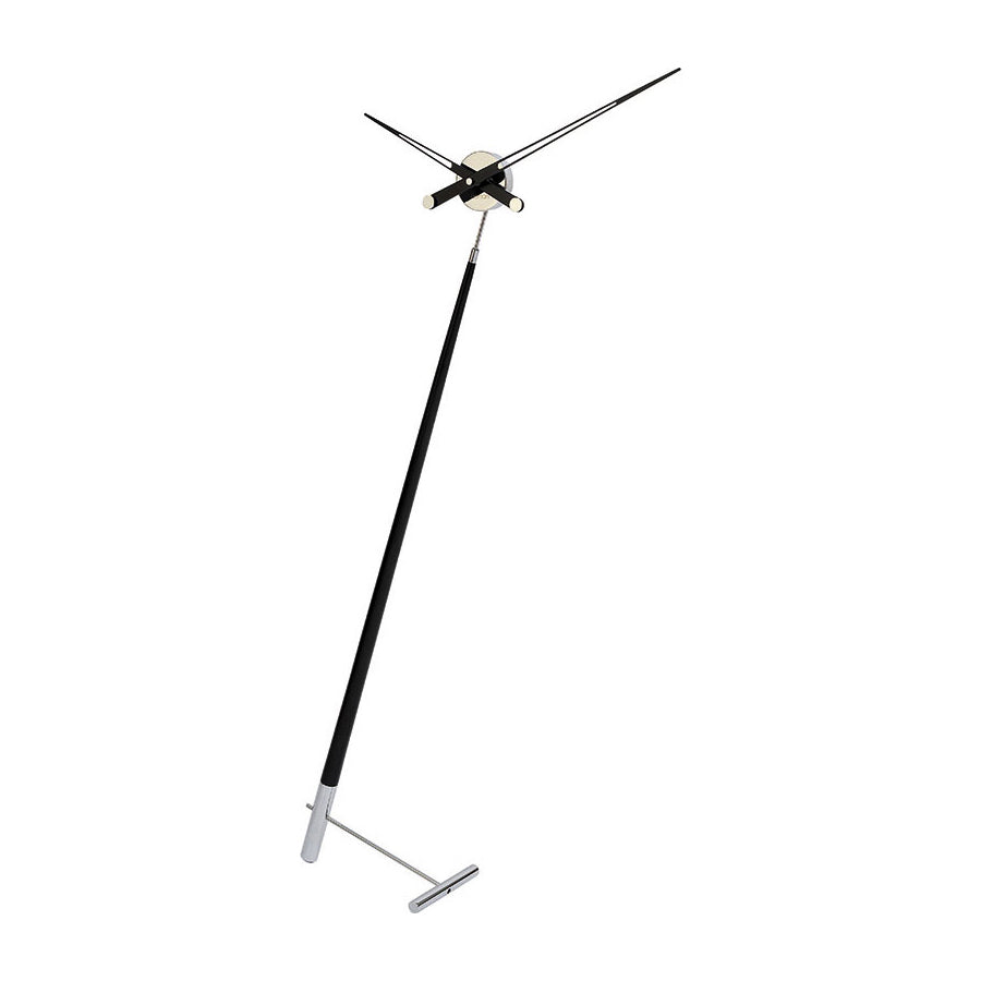 Pisa Floor Clock Nomon Chrome / Black