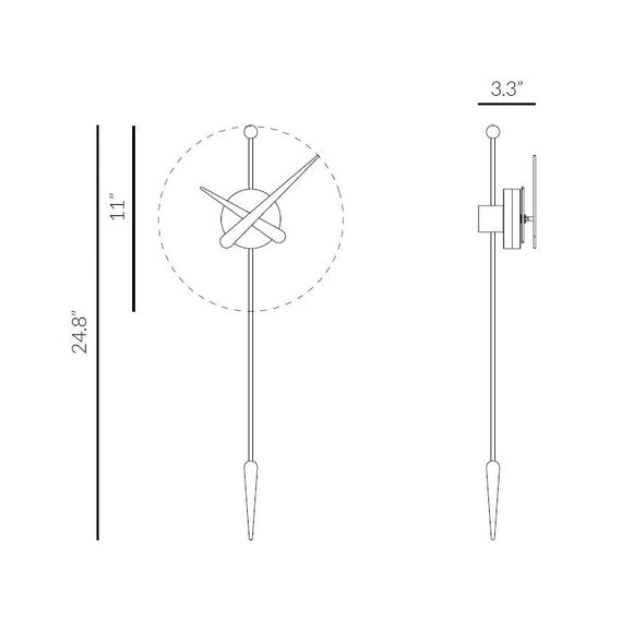 Punta Wall Clock Wall Clocks Nomon