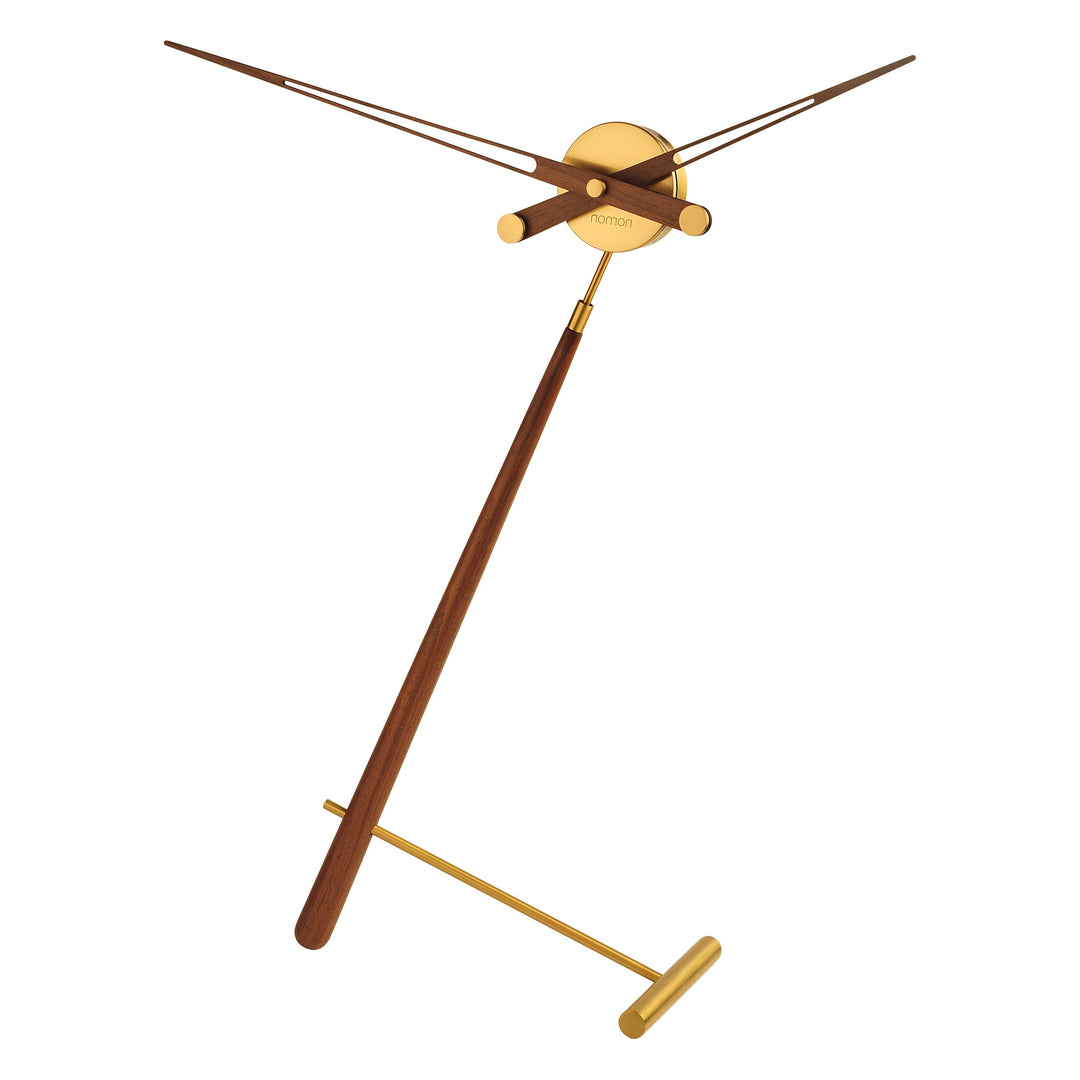 Puntero Table Clock Nomon Brass / Walnut