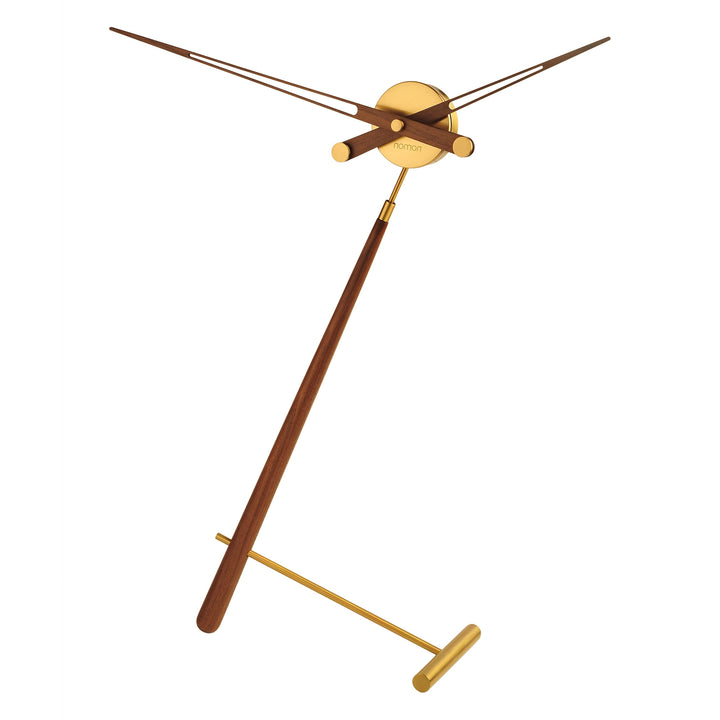 Puntero Table Clock Nomon Brass / Walnut