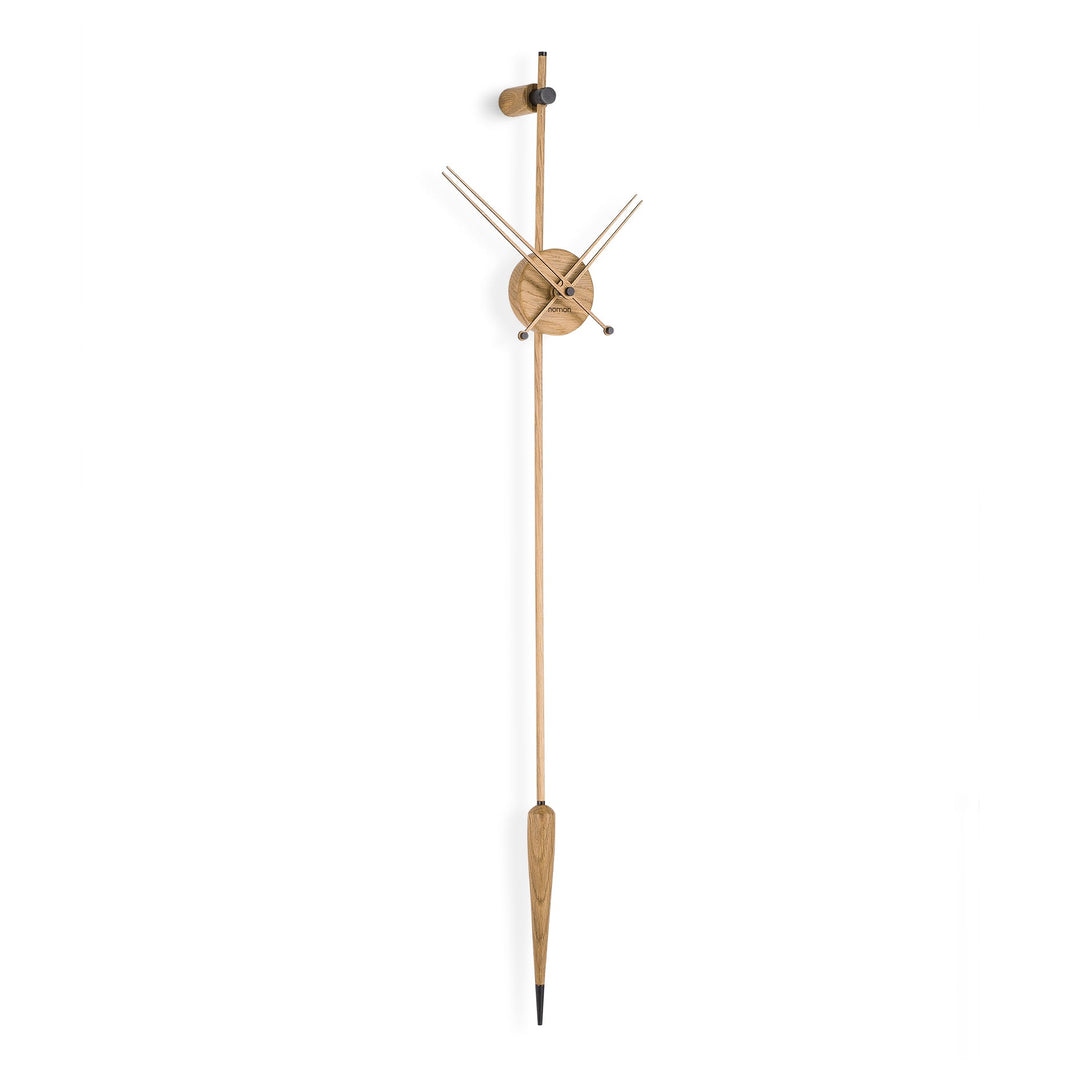Punto Y Coma Premium Clock Wall Clocks Nomon Graphite / Oak
