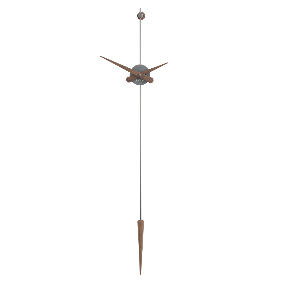 Punto Y Coma Wall Clock Wall Clocks Nomon Graphite / Walnut