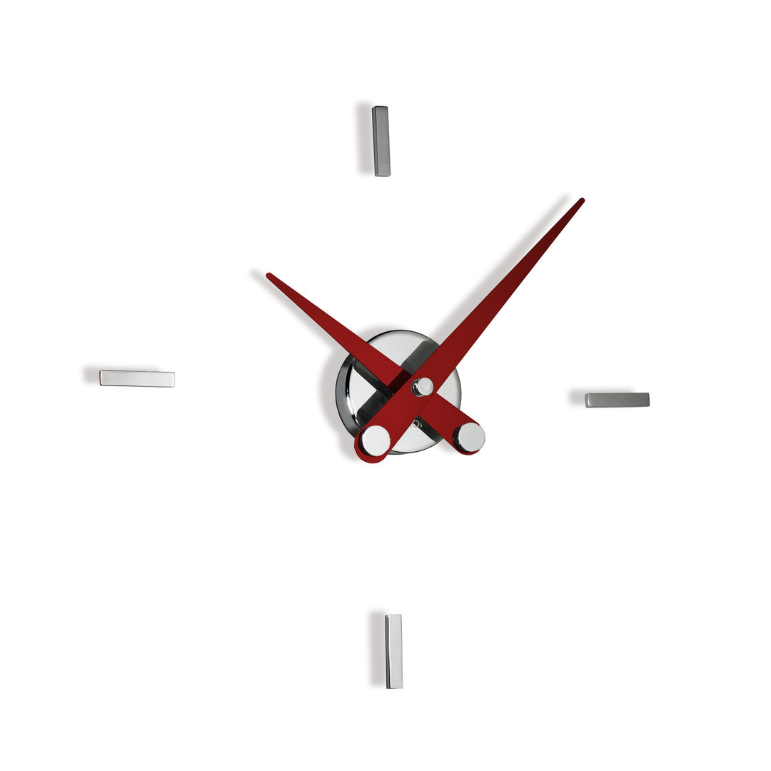 Puntos Supensivos Wall Clock Wall Clocks Nomon Chrome / Red 4