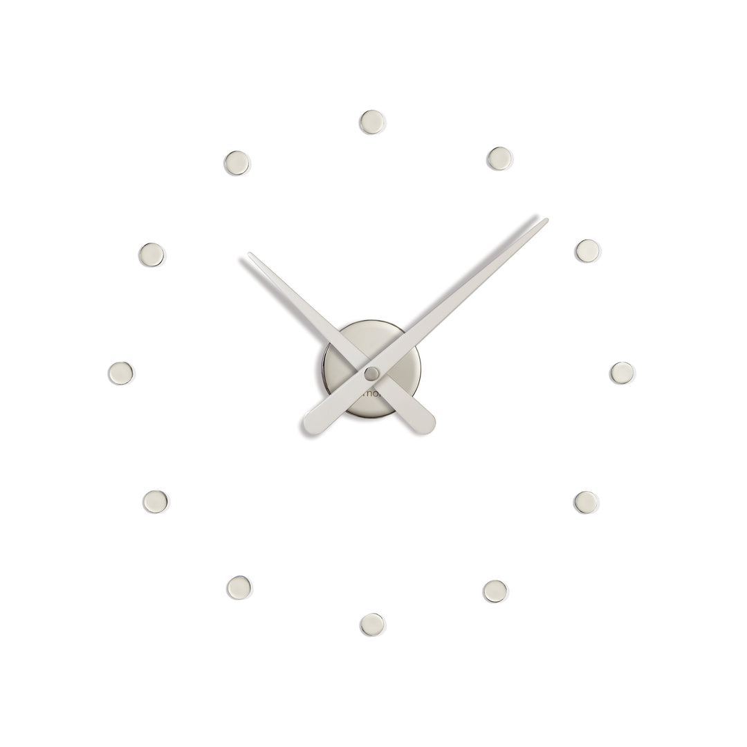Rodon Wall Clock Wall Clocks Nomon Chrome / White 12 Mini: 19.7 in width