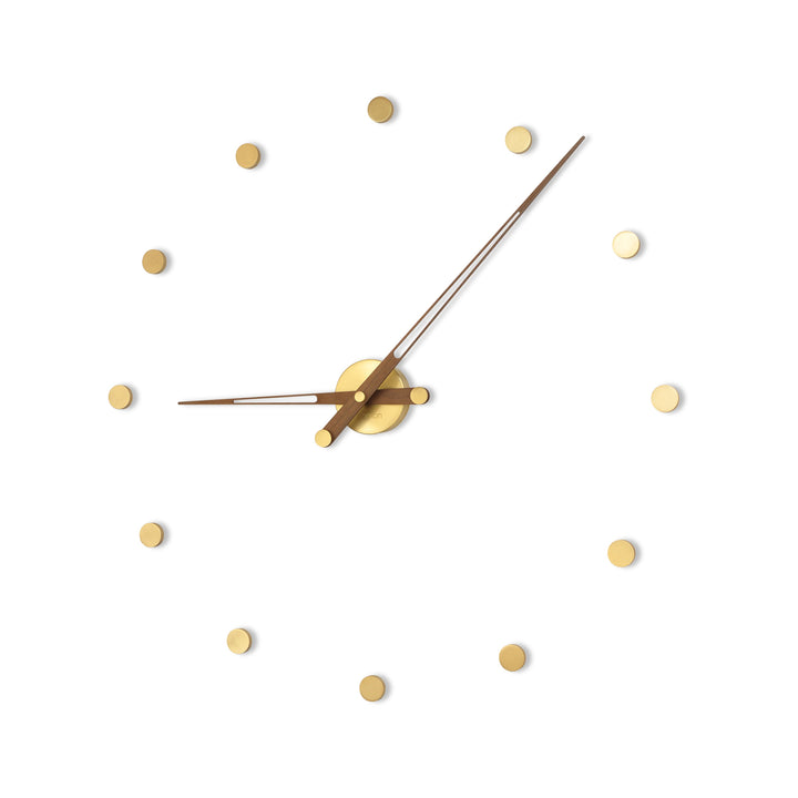 Rodon Wall Clock Wall Clocks Nomon Brass / Walnut 12 Large: 29.1 in width