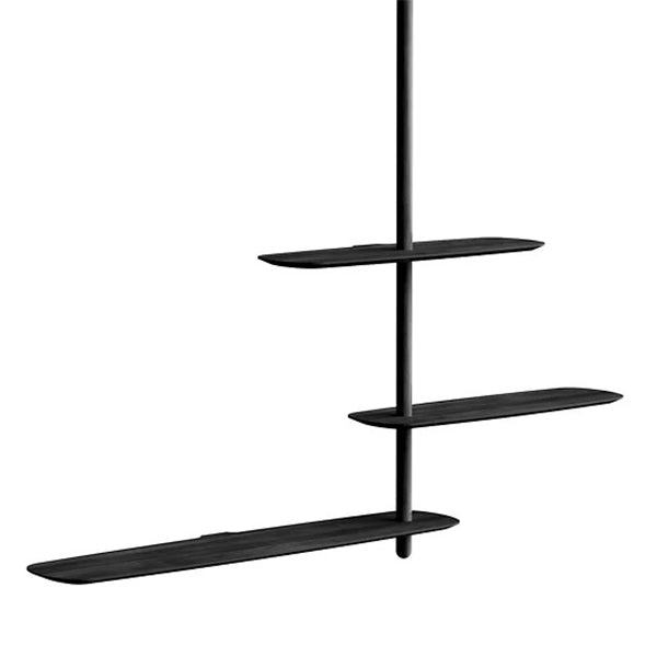 Unica Ceiling Shelving Bookcases & Standing Shelves Nomon Black Stained Ash CONF. 5