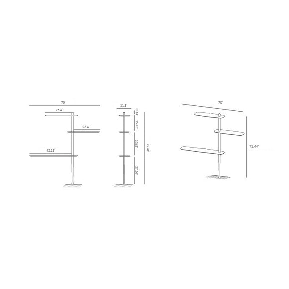 Unica Floor Shelving Bookcases & Standing Shelves Nomon