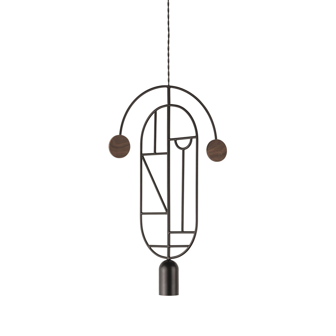 Wooden Dots 07 Pendant Light Lighting Nomon Black / Walnut Dots