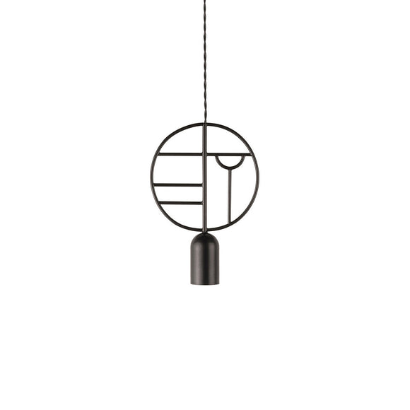 Wooden Dots Circle Pendant Light Lighting Nomon