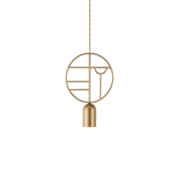 Wooden Dots Circle Pendant Light Lighting Nomon