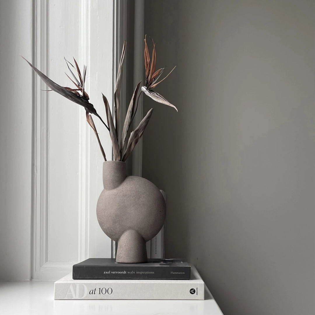 Sphere Vase Bubl, Medio - Taupe Vases 101 Copenhagen   