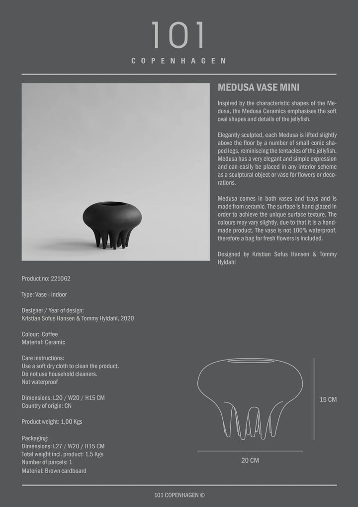 Medusa Vase, Mini - Coffee Vases 101 Copenhagen   
