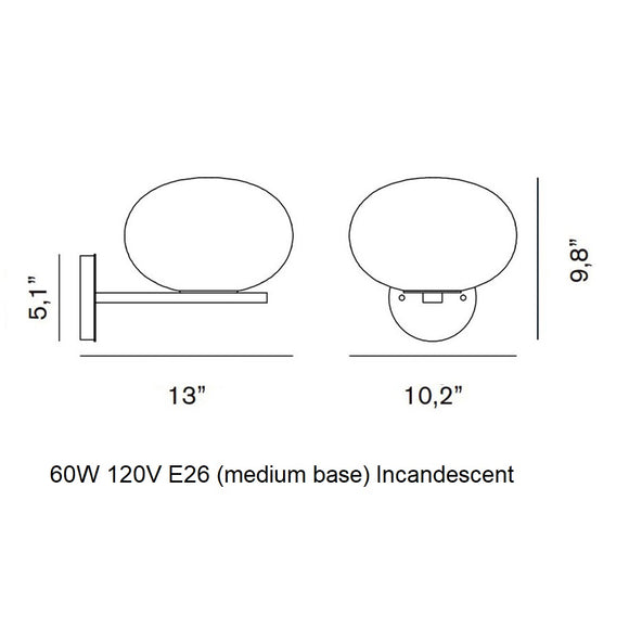 Alba Wall Light Wall Light Fixtures OLUCE