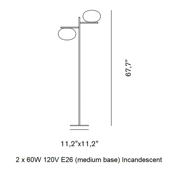 Alba Floor Lamp Floor Lamps OLUCE
