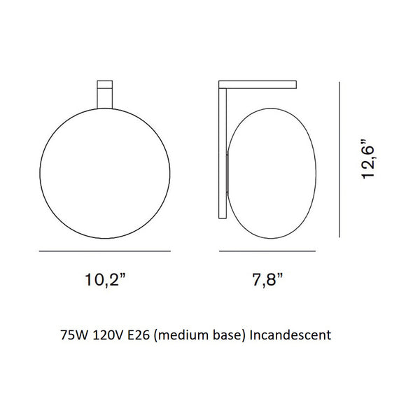 Alba L-Shaped Wall Light Wall Light Fixtures OLUCE